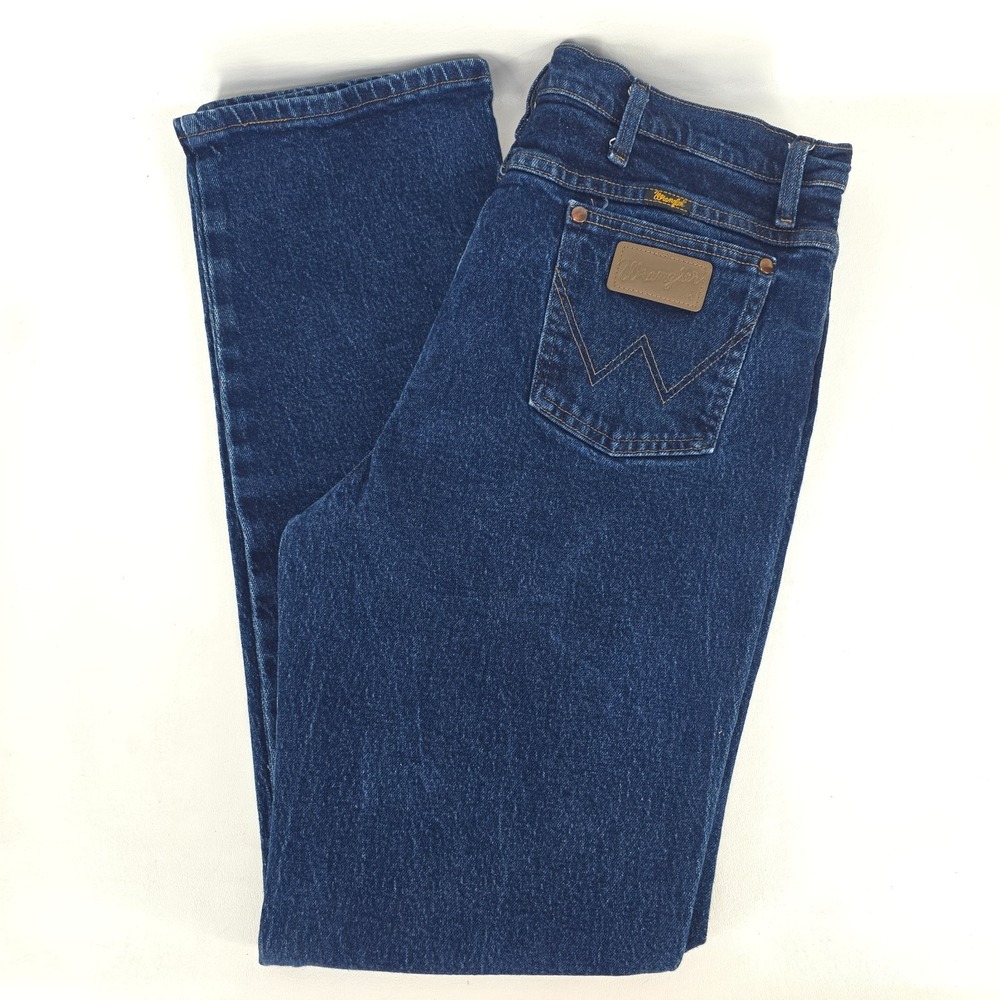 Vintage Wrangler Straight Leg Jeans Men's 35x33 (38x34) Dark Wash Cowboy 937STR